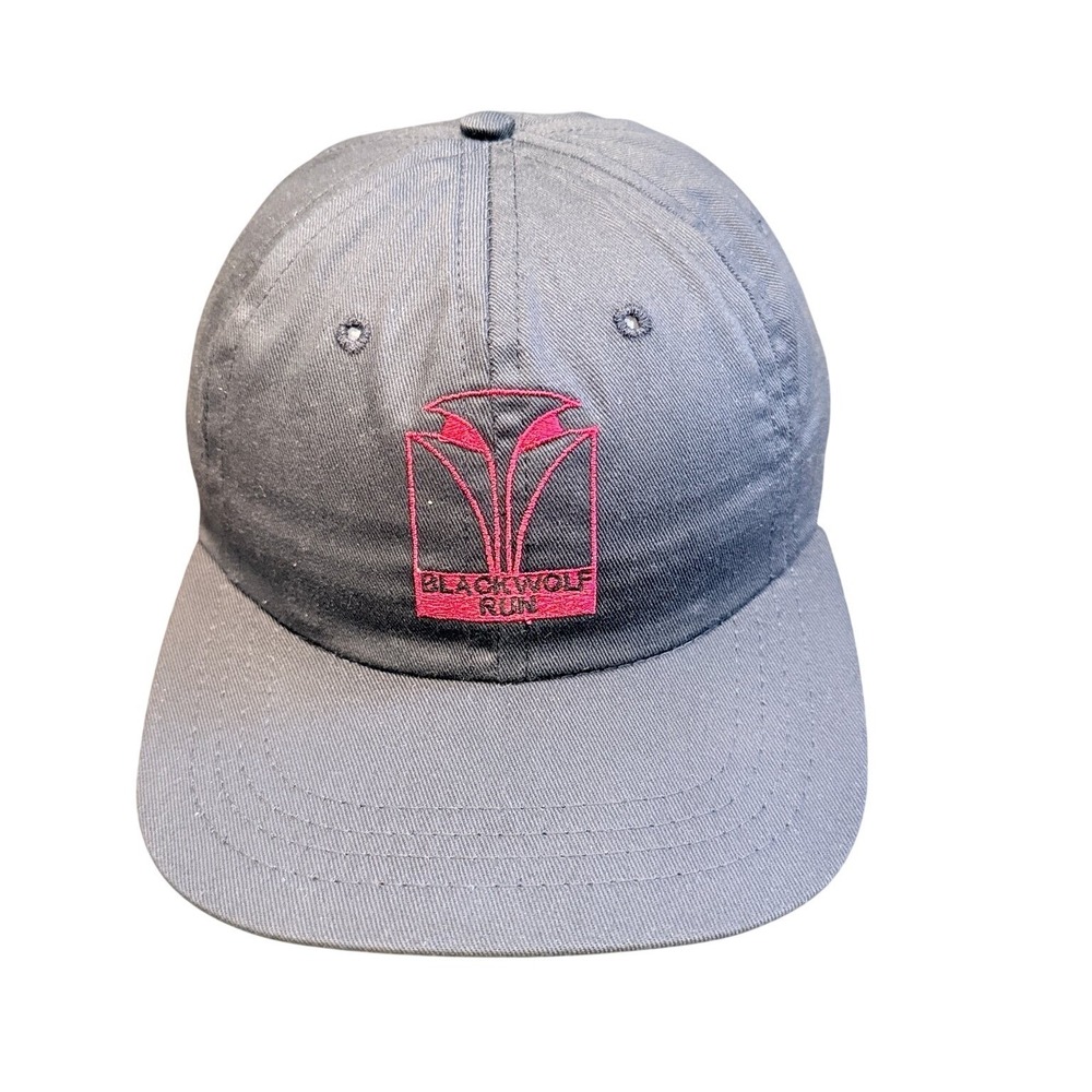 Vtg Blackwolf‎ Run DUCKSTER Golf Baseball Cap Men's Stretch Fit Gray